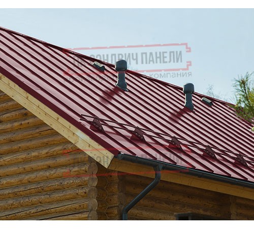 Фальц двойной стоячий Line 0,5 Satin Мatt RAL3005 красное вино