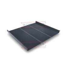 Фальц двойной стоячий Line 0,5 GreenCoat PuRALBT, matt RR2Н3 антрацитово-серый с пленкой на замках