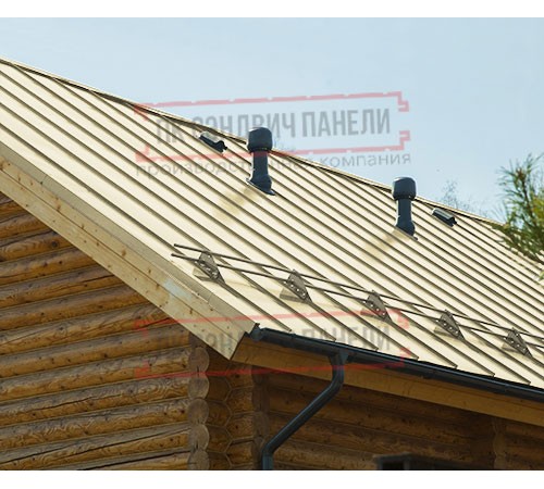 Фальц двойной стоячий Line 0,45 Полиэстер RAL1014 слоновая кость с пленкой на замках