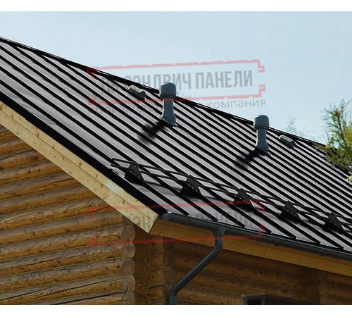 Фальц двойной стоячий Line 0,5 Satin с пленкой RAL9005 черный