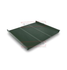 Фальц двойной стоячий Line 0,5 Velur RAL6020 хромовая зелень с пленкой на замках