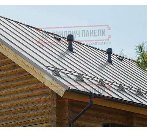 Фальц двойной стоячий Line 0,45 Полиэстер RAL7004 сигнальный серый с пленкой на замках