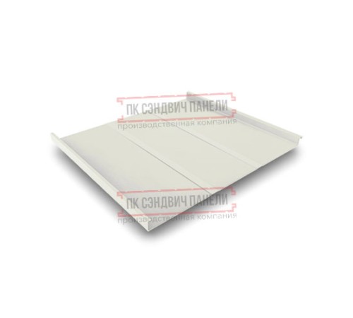 Фальц двойной стоячий Line 0,45 Полиэстер RAL9003 сигнальный белый с пленкой на замках