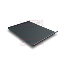 Фальц двойной стоячий 0,5 Satin RAL7016 антрацитово-серый с пленкой на замках