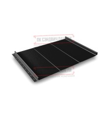 Кликфальц Line 0,5 Velur RAL9005 черный с пленкой на замках