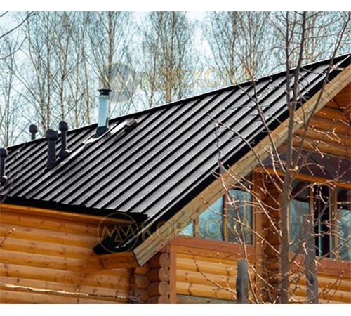 Кликфальц Line 0,5 Velur RAL9005 черный с пленкой на замках