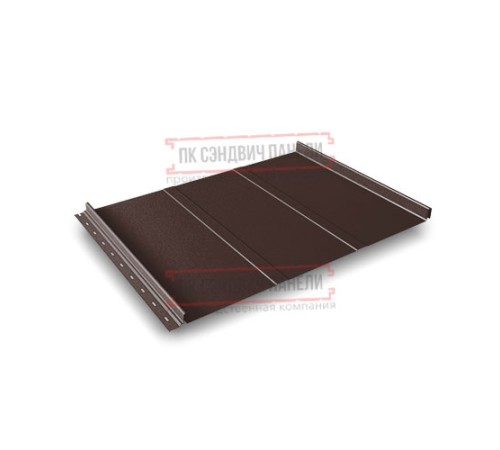 Кликфальц Line 0,45 Drap RAL8017 шоколад с пленкой на замках