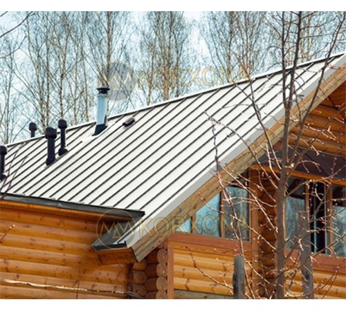 Кликфальц Line 0,45 Полиэстер RAL9003 сигнальный белый с пленкой на замках