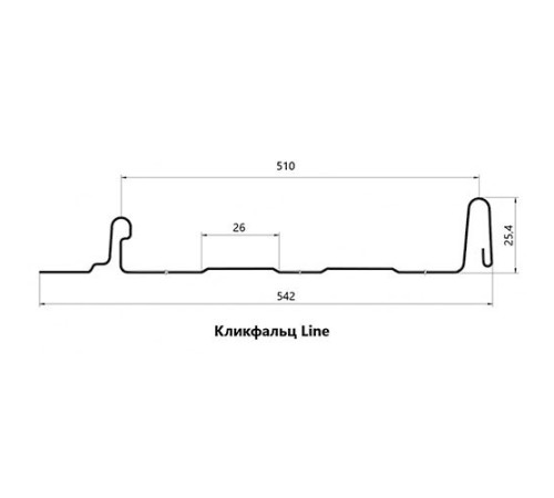 Кликфальц Line 0,45 Полиэстер RAL3003 рубиново-красный с пленкой на замках