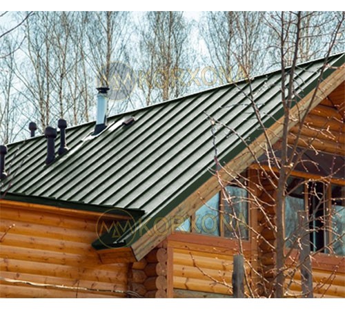 Кликфальц Line 0,5 GreenCoat PuRALBT,matt RR11 темно-зеленый с пленкой на замках