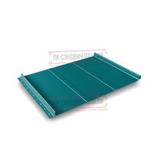 Кликфальц Line 0,45 Полиэстер RAL5021 водная синь с пленкой на замках