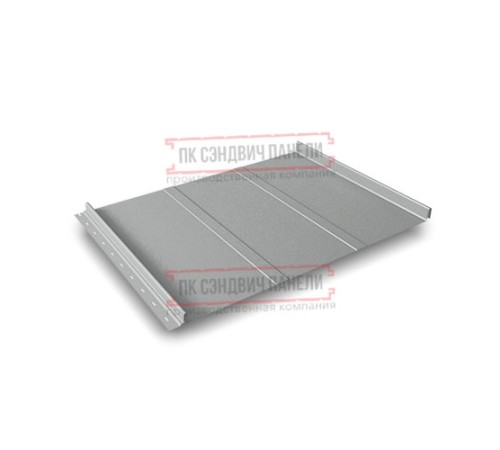 Кликфальц Line 0,45 Полиэстер RAL9006 бело-алюминиевый с пленкой на замках