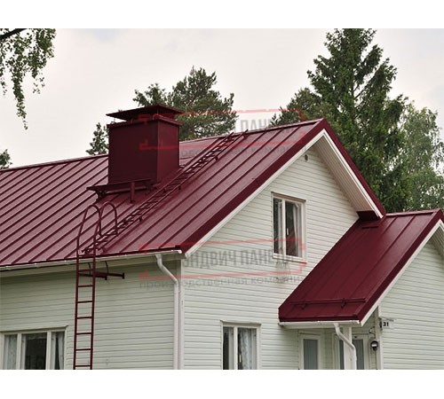 Кликфальц GL 0,5 Atlas RAL3005 красное вино с пленкой на замках