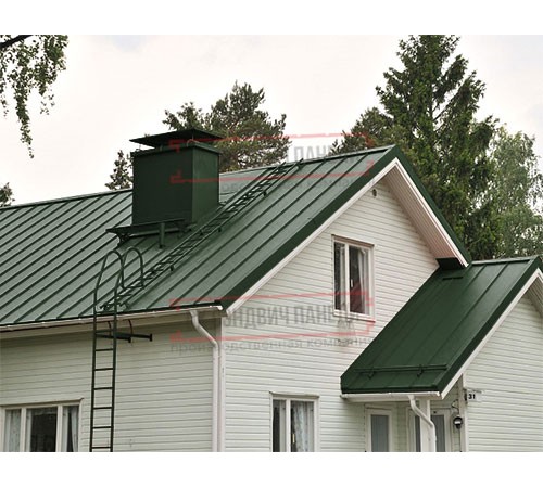 Кликфальц GL 0,5 GreenCoat Pural BT RR11 темно-зеленый (RAL6020 хромовая зелень) с пленкой на замках