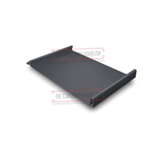 Кликфальц GL 0,5 Rooftop Matte RAL7024 мокрый асфальт с пленкой