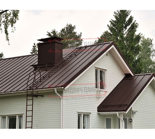 Кликфальц 0,45 Drap RAL8017 шоколад