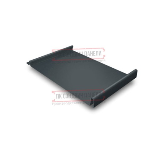 Кликфальц GL 0,5 Rooftop Matte RAL7016 антрацитово-серый с пленкой