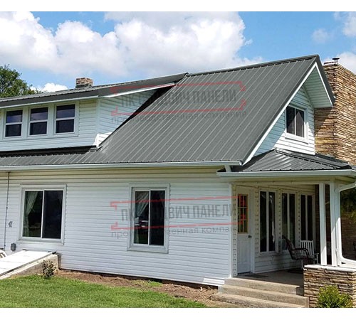 Кликфальц mini 0,45 Полиэстер RAL7005 мышино-серый с пленкой на замках