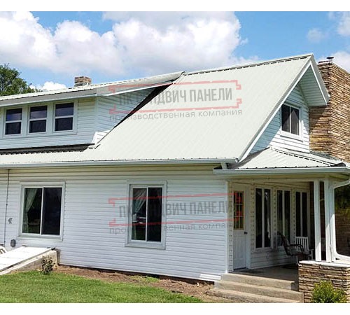 Кликфальц mini 0,5 Satin RAL9003 сигнальный белый с пленкой на замках