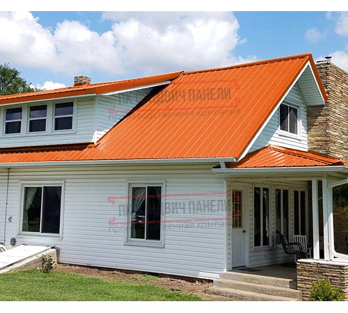 Кликфальц mini 0,45 Полиэстер RAL2004 оранжевый с пленкой на замках