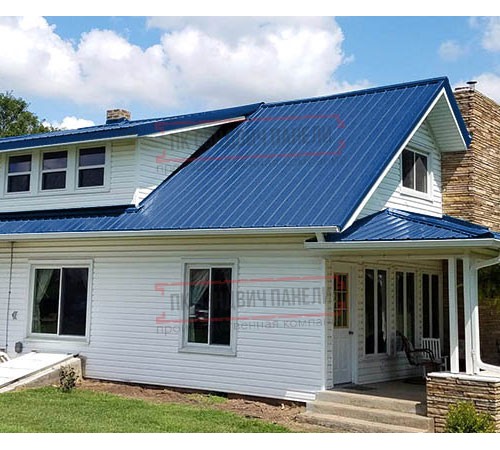 Кликфальц mini 0,45 Полиэстер RAL5005 сигнальный синий с пленкой на замках