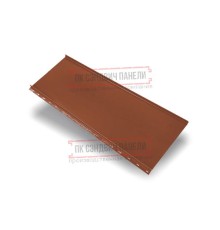 Кликфальц mini 0,5 Velur RAL8004 терракота с пленкой на замках