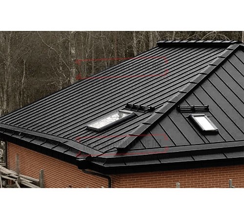 Кликфальц Pro 0,5 Rooftop Matte RAL9005 черный с пленкой на замках