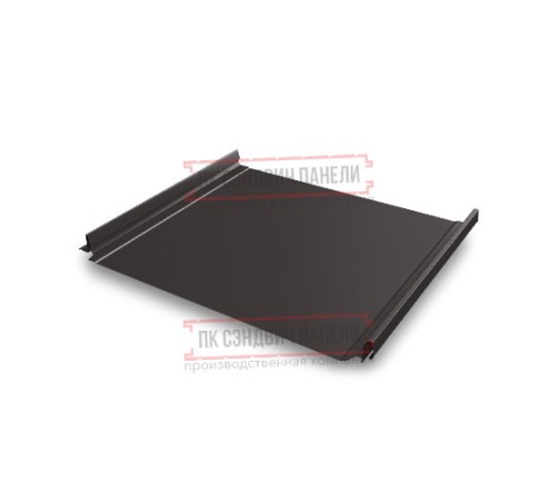 Кликфальц Pro 0,5 Rooftop Matte RR32 темно-коричневый с пленкой на замках