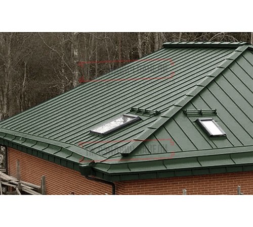 Кликфальц Pro 0,5 GreenCoat PuRALBT RR11 темно-зеленый (RAL6020 хромовая зелень) с пленкой на замках