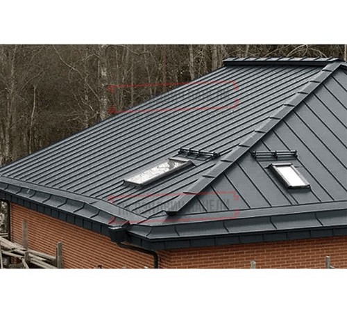 Кликфальц Pro 0,5 Satin RAL7016 антрацитово-серый с пленкой на замках