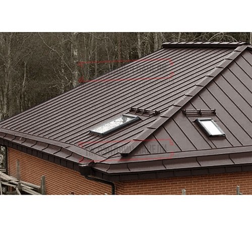 Кликфальц Pro 0,5 GreenCoat PuRALBT RR887 шоколадно-коричневый (RAL8017 шоколад) с пленкой на замках