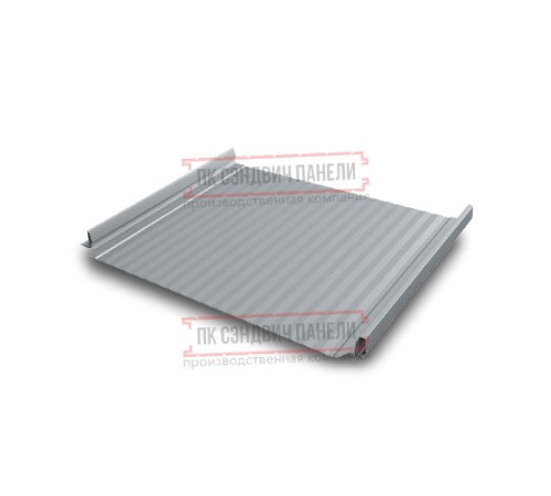 Кликфальц Pro Gofr 0,5 GreenCoat PuRALBT, matt RR21 светло-серый (RAL7040 серое окно) с пленкой на замках