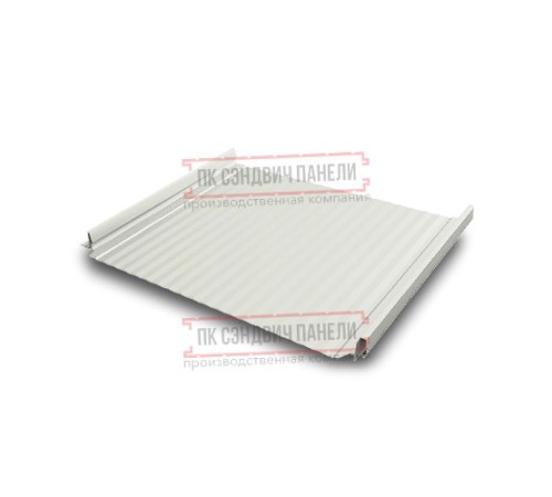 Кликфальц Pro Gofr 0,5 Satin RAL9003 сигнальный белый с пленкой на замках