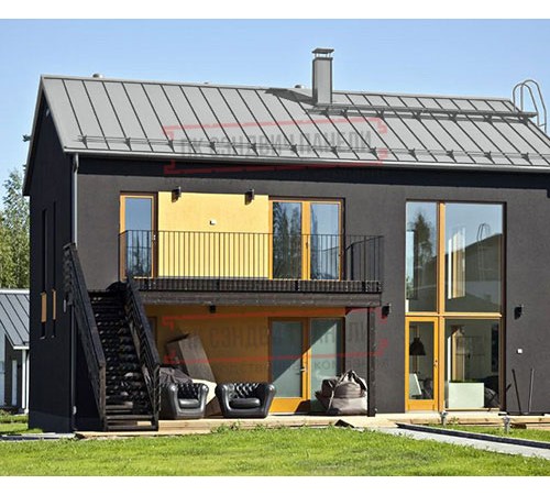 Кликфальц Pro Gofr 0,5 Satin Мatt RAL9006 бело-алюминиевый с пленкой на замках