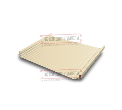 Кликфальц Pro Gofr 0,45 Полиэстер RAL1015 светлая слоновая кость с пленкой на замках