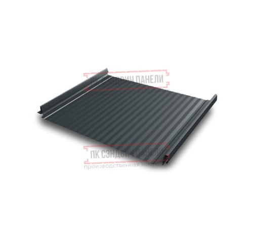 Кликфальц Pro Gofr 0,45 Drap RAL7016 антрацитово-серый с пленкой на замках