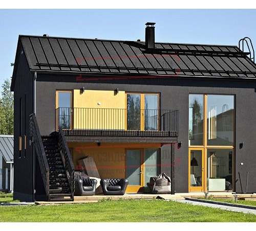 Кликфальц Pro Gofr 0,5 PurLite Matt RAL9005 черный