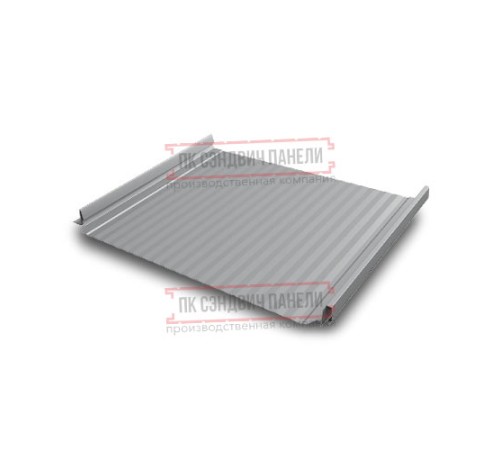 Кликфальц Pro Gofr 0,5 Satin RAL7004 сигнальный серый с пленкой на замках