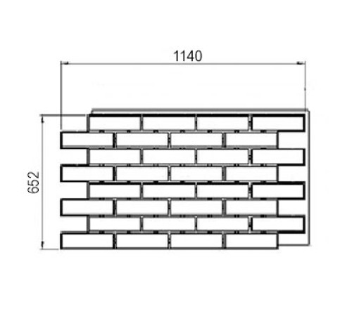 Термопанель White Hills Лондон Брик Т300-00, толщина панели 60 мм