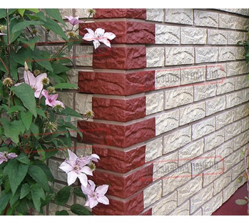 Угловой элемент для термопанели White Hills Лондон Брик Т301-75, толщина 60 мм