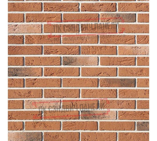 Рядовая плитка линия "Светлые холмы" Дерри Брик 385-50 с расшивкой 1 см.