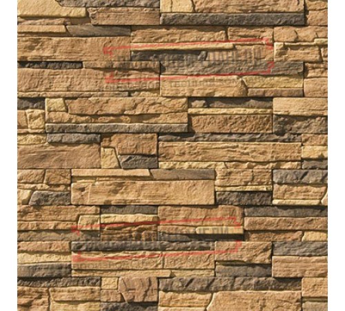 Рядовая плитка линия "Светлые холмы" Каскад Рейндж 230-40 без шва