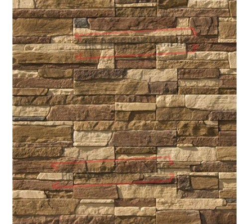 Рядовая плитка линия "Светлые холмы" Каскад Рейндж 231-20 без шва