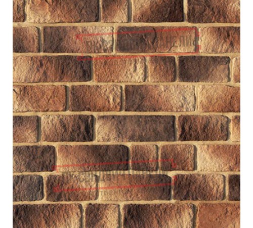 Рядовая плитка линия "Светлые холмы" Эль Торре 495-40 c расшивкой 1,2 см