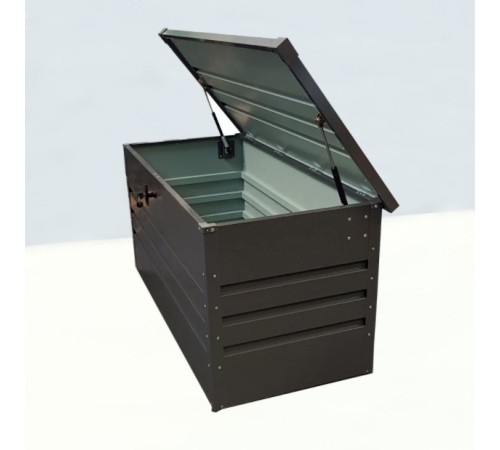 Ящик для хранения «Box metal» 1,32х0,61 м, толщина стали: 0,4 в пазах 0,6