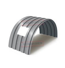 Продольно гнутый профнастил для укрытий конвейеров МП35ПГ-1076, 0,9, в полимерном покрытии