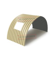 Продольно гнутый профнастил для укрытий конвейеров МП10ПГ-1200, 0,5, в полимерном покрытии