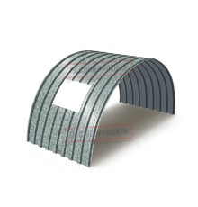 Продольно гнутый профнастил для укрытий конвейеров МП20ПГ-1150, 0,8, оцинкованный