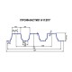 Продольно гнутый профнастил для укрытий конвейеров Н112ПГ-807, 0,5, оцинкованный