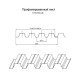 Продольно гнутый профнастил для укрытий конвейеров Н75ПГ-800, 0,7, нержавеющий